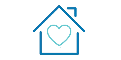 house icon with heart in center