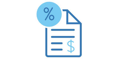 Tax Document with Percent Icon